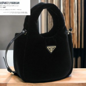 プラダ ハンドバッグ レディース ブランド PRADA VELLUTO ベルベット イタリア 1BA410 NERO ブラック バッグ