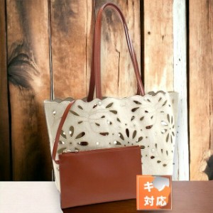 【2日間限定★400円OFFクーポン】 クロエ トートバッグ レディース ブランド CHLOE リネン イタリア CHC22SS493G23 SEPIA BROWN ベージュ