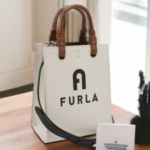 【2日間限定★全品400円OFFクーポン】 フルラ ハンドバッグ レディース FURLA レザー WB00729 MARSHMALLOW+NERO ホワイト系 バッグ