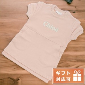 【2日間限定★全品400円OFFクーポン】 クロエ ワンピース ベビー CHLOE コットン100% チュニジア C12900 PINK WASHED PINK ピンク系 ファ