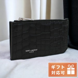 【2日間限定★全品400円OFFクーポン】 サンローラン 小銭入れ メンズ SAINT LAURENT レザー イタリア 609362 ブラック 財布