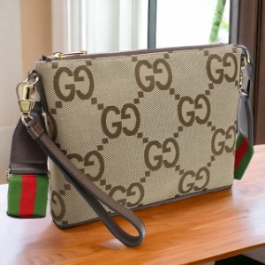 グッチ 斜め掛けショルダーバッグ メンズ ブランド GUCCI ジャンボGGキャンバス イタリア 699130 ブラウン系 バッグ