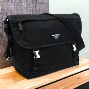 プラダ 斜め掛けショルダーバッグ メンズ ブランド PRADA TESSUTO ナイロン イタリア 2VD052 NERO ブラック バッグ