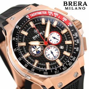 ブレラ ミラノ GRANTURISMO GT2 CHRONOGRAPH QUARTZ クオーツ 腕時計 メンズ クロノグラフ BRERA MILANO BMGTQC4502 アナログ ブラック 