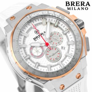 ブレラ ミラノ GRANTURISMO GT2 CHRONOGRAPH QUARTZ クオーツ 腕時計 メンズ クロノグラフ BRERA MILANO BMGTQC4505 アナログ ホワイト 