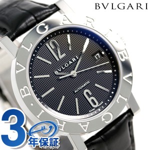 【クロス付】 ブルガリ 時計 メンズ BVLGARI ブルガリ38mm 自動巻き BB38BSLDAUTO 腕時計 ブランド ブラック