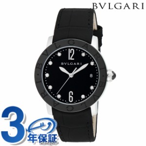 ブルガリ ブルガリブルガリ 37mm ダイヤモンド スイス製 自動巻き レディース 腕時計 BBL37BSBCLD/9 BVLGARI ブラック 黒