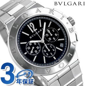 ブルガリ ディアゴノ ベロチッシモ 41mm メンズ 腕時計 ブランド DG41BSSDCH BVLGARI ブラック