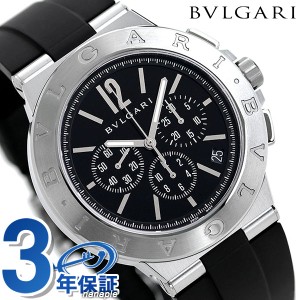 【6/23限定★1000円OFFにさらに+3倍】 ブルガリ 時計 ブランド BVLGARI ディアゴノ 41mm 自動巻き メンズ DG41BSVDCH-SET-BLK ブラック 