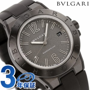 【クロス付】 ブルガリ 時計 BVLGARI ディアゴノ マグネシウム 41MM 自動巻き DG41C14SMCVD 腕時計 ブランド シルバー