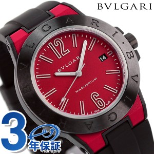 ブルガリ 時計 ディアゴノ マグネシウム 41mm 自動巻き メンズ 腕時計 ブランド DG41C9SMCVD/SP BVLGARI レッド×ブラック