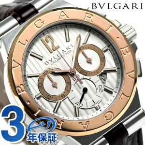 ブルガリ BVLGARI ディアゴノ 42mm 自動巻き メンズ DG42C6SPGLDCH 腕時計 シルバー