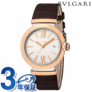 ブルガリ ルチェア 自動巻き 腕時計 ブランド メンズ BVLGARI LU40C6SPGLD シルバー ブラウン スイス製