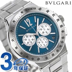 【6/23限定★1000円OFFにさらに+3倍】 ブルガリ 時計 BVLGARI ディアゴノ 41mm 自動巻き メンズ DG41C3SSDCHTA ブルー 腕時計