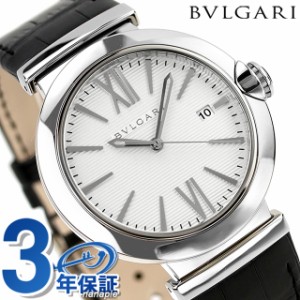 【クロス付】 ブルガリ ルチェア 自動巻き 腕時計 ブランド メンズ BVLGARI LU40C6SLD シルバー ブラック 黒 スイス製