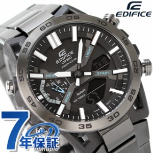 EDIFICE エディフィス ソーラー ECB-2000DC-1A ソスペンシオーネ Bluetooth 海外モデル メンズ 腕時計 カシオ casio アナデジ ブラック 