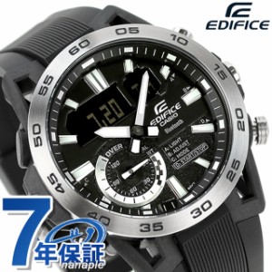 エディフィス EDIFICE ECB-40P-1A Bluetooth 海外モデル メンズ 腕時計 カシオ casio アナデジ ブラック 黒