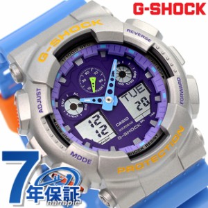 gショック ジーショック G-SHOCK GA-100EU-8A2 アナログデジタル GA-100シリーズ メンズ 腕時計 ブランド カシオ casio アナデジ パープ