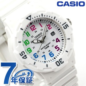 カシオ チプカシ 腕時計 デイト クラシック 海外モデル ホワイト×マルチカラー CASIO LRW-200H-7BVDF