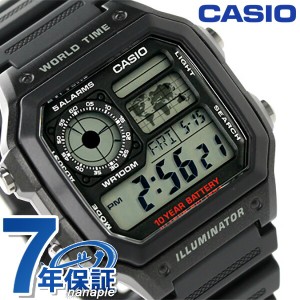 カシオ チプカシ クオーツ 海外モデル メンズ 腕時計 AE-1200WH-1AVDF CASIO ブラック