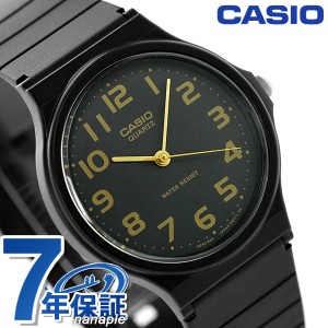 カシオ チプカシ 海外モデル クラシック ラウンド MQ-24-1B2DF CASIO 腕時計 オールブラック ゴールド