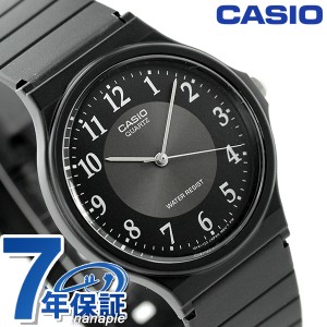 カシオ 腕時計 チープカシオ 海外モデル ラウンド MQ-24-1B3DF CASIO オールブラック チプカシ 時計