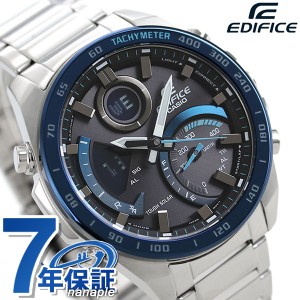 カシオ エディフィス 海外モデル ソーラー ECB-900 メンズ アナデジ ECB-900DB-1BDR CASIO EDIFICE 腕時計 Bluetooth ブラック×ブルー