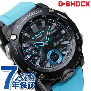 G-SHOCK Gショック GA-2000 アナデジ メンズ 腕時計 GA-2000-1A2DR ブラック ライトブルー カシオ