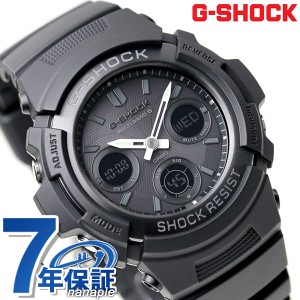 【5/23限定★先着1000円OFFクーポン】 gショック ジーショック G-SHOCK ブラック 黒 電波 ソーラー AWG-M100B-1ACR アナデジ オールブラ