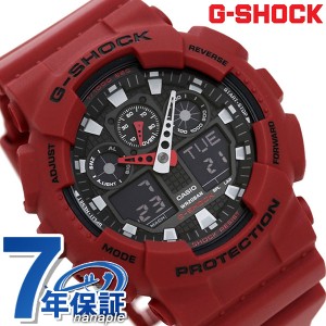 CASIO G-SHOCK G-ショック コンビネーションモデル ブラック×レッド GA-100B-4ADR