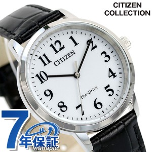 シチズン コレクション エコドライブ ソーラー メンズ 腕時計 BJ6541-15A CITIZEN COLLECTION ホワイト ブラック