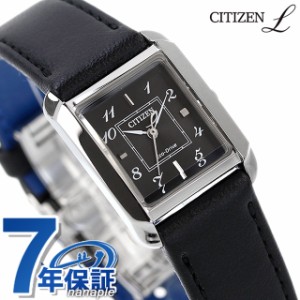 シチズン エル SQUARE Collection 光発電エコドライブ 腕時計 ブランド レディース ソーラー CITIZEN L EW5600-10E アナログ ブラック 黒