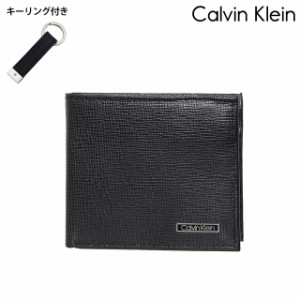 カルバンクライン 二つ折り財布 メンズ ブランド CALVIN KLEIN Billfold With Coin Pocket 革 レザーウォレット 小銭入れあり レザー キ