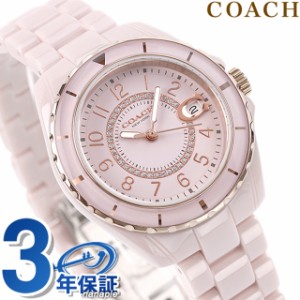 コーチ プレストン クオーツ 腕時計 レディース COACH 14503463 セラミック アナログ ピンク