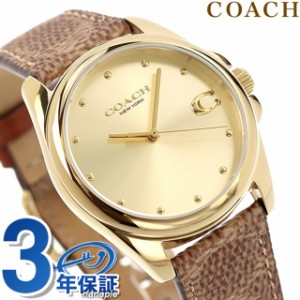 コーチ グレイソン クオーツ 腕時計 レディース 革ベルト COACH 14504111 アナログ ゴールド ブラウン
