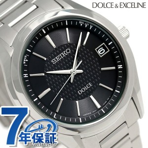 【2日間限定★全品400円OFFクーポン】 セイコー ドルチェ 電波ソーラー メンズ 腕時計 SADZ187 SEIKO DOLCE ブラック