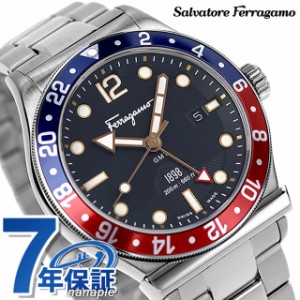 サルヴァトーレ フェラガモ 1898 クオーツ 腕時計 メンズ GMT Salvatore Ferragamo SFDU00419 アナログ ブラック 黒 スイス製