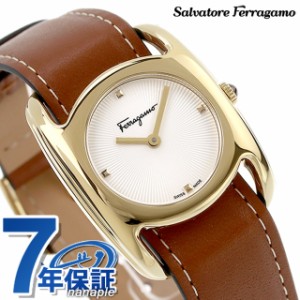 サルヴァトーレ フェラガモ ヴァラ クオーツ 腕時計 ブランド レディース Salvatore Ferragamo SFEL00319 アナログ ホワイト ブラウン 白