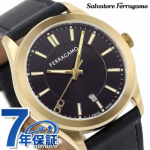 サルヴァトーレ フェラガモ ニュー ジェント クオーツ 腕時計 ブランド メンズ Salvatore Ferragamo SFU500223 アナログ ブラック 黒 ス