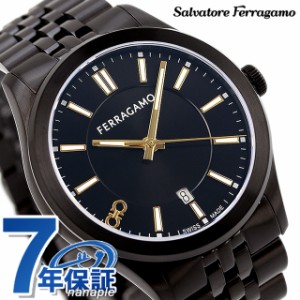 サルヴァトーレ フェラガモ ニュー ジェント クオーツ 腕時計 ブランド メンズ Salvatore Ferragamo SFU500623 アナログ オールブラック 