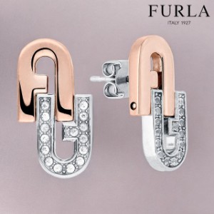 【2日間限定★400円OFFクーポン】 フルラ ピアス レディース ブランド FURLA アーチ ダブル イヤリング ステンレススチール ステンレスス