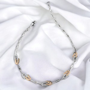 フルラ ネックレス レディース ブランド FURLA ARCH DOUBLE NECKLACE ステンレススチール FJ0131NTU シルバー ピンクゴールド アクセサリ