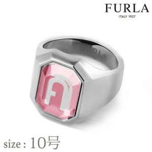 フルラ リング レディース ブランド FURLA OCTAGONAL RING 10号 ステンレススチール FJ0301RT0 シルバー ピンク アクセサリー