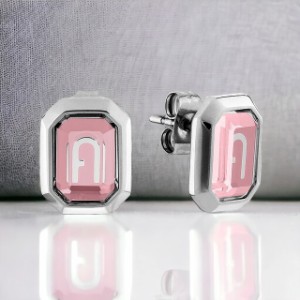 フルラ ピアス レディース ブランド FURLA OCTAGONAL EARRINGS ステンレススチール スタッド 両耳用 FJ0304ETU シルバー ピンク アクセサ