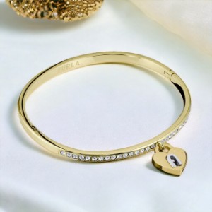 【2日間限定★全品400円OFFクーポン】 フルラ バングル レディース ブランド FURLA LOVING PADLOCK BRACELET Lサイズ ステンレススチール