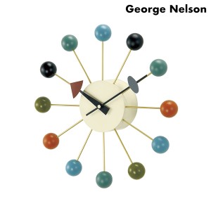 ジョージ ネルソン ボール クロック クオーツ 掛時計 クロック GN397C George Nelson マルチカラー