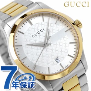 【6/23限定★1000円OFFにさらに+3倍】 グッチ 時計 メンズ GUCCI 腕時計 ブランド Gタイムレス 40mm シルバー×ゴールド YA126450