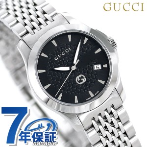 【クロス付】 グッチ 時計 Gタイムレス 28mm レディース 腕時計 ブランド YA1265006 GUCCI ブラック