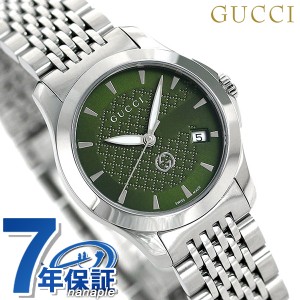 【クロス付】 グッチ 時計 Gタイムレス 28mm レディース 腕時計 ブランド YA1265008 GUCCI グリーン