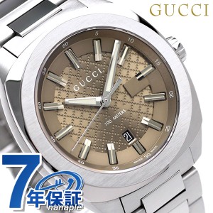 【クロス付】 グッチ 時計 メンズ GUCCI 腕時計 GG2570コレクション ラージ 41mm YA142315 ブラウン